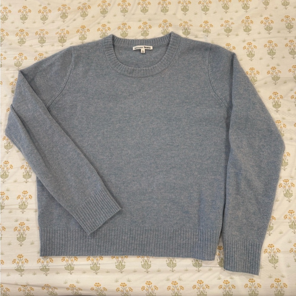 Reformation Light Blue 100% Cashmere sweater